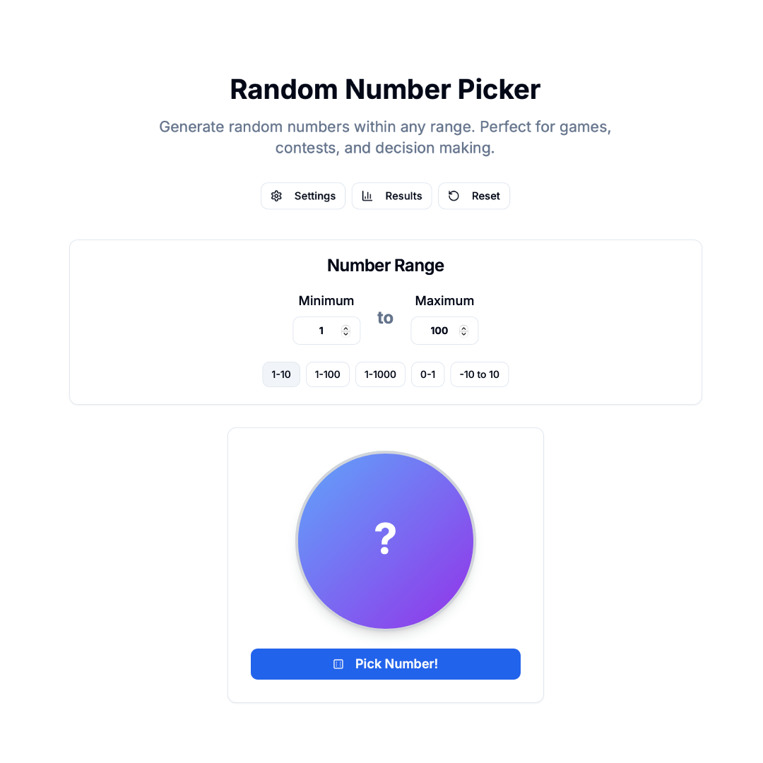 Random Number Picker